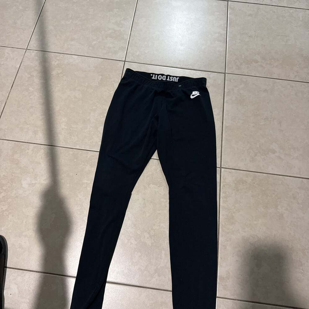 Nike Just Do It Active Leggings Black Women's Size Medium